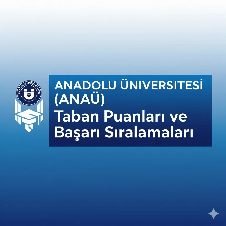 Anadolu Üniversitesi (ANAÜ) Taban Puanları ve Başarı Sıralamaları
