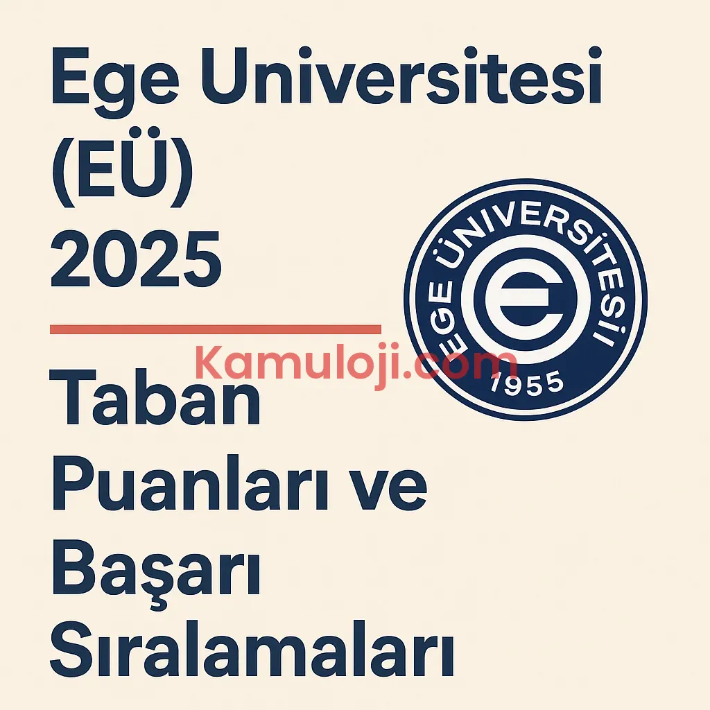 Ege Üniversitesi (EÜ) Taban Puanları ve Başarı Sıralamaları