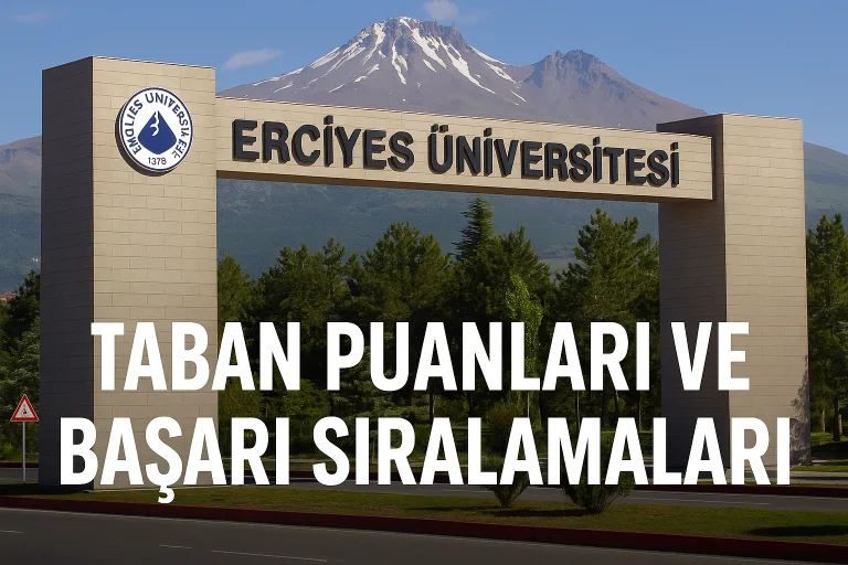 Erciyes Üniversitesi (ERÜ) Taban Puanları ve Başarı Sıralamaları