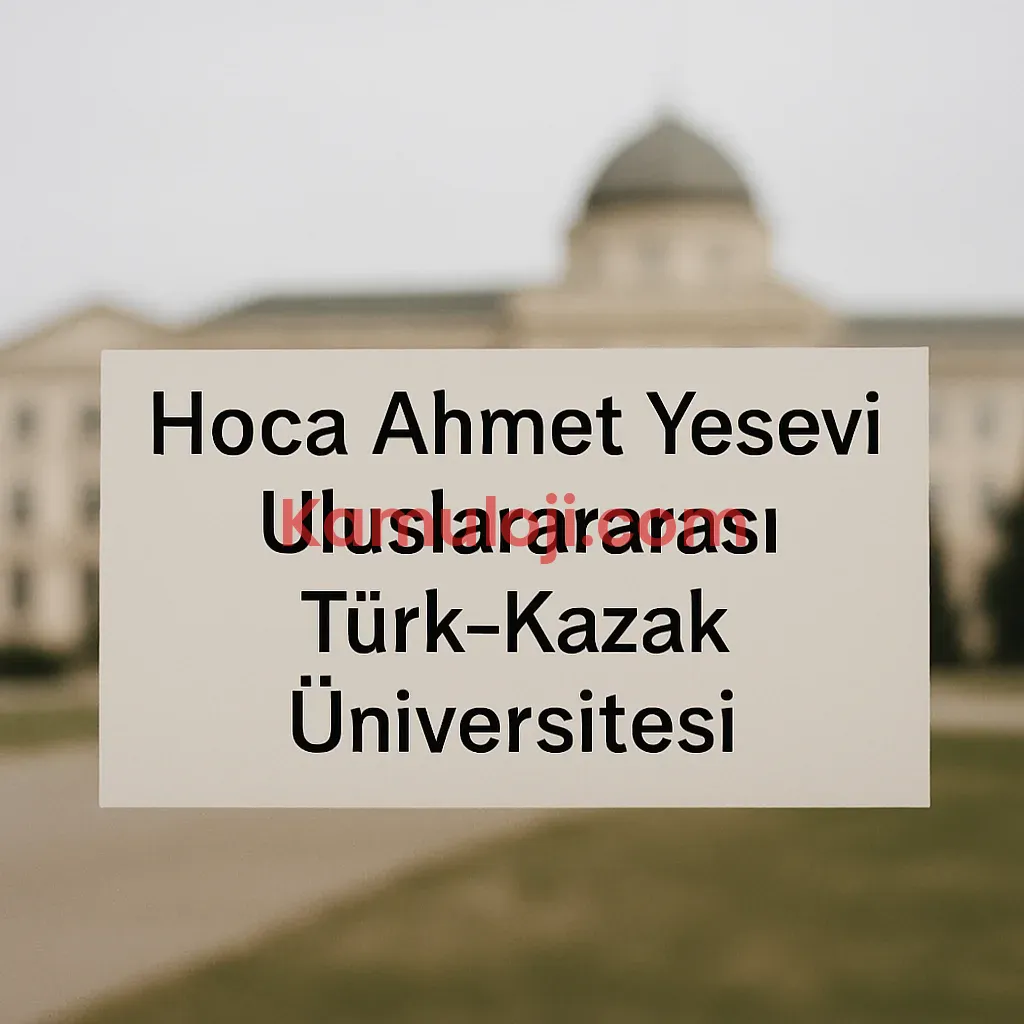 Hoca Ahmet Yesevi Uluslararası Türk-Kazak Üniversitesi Taban Puanları ve Başarı Sıralamaları