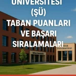 Şırnak Üniversitesi (ŞÜ) Taban Puanları ve Başarı Sıralamaları