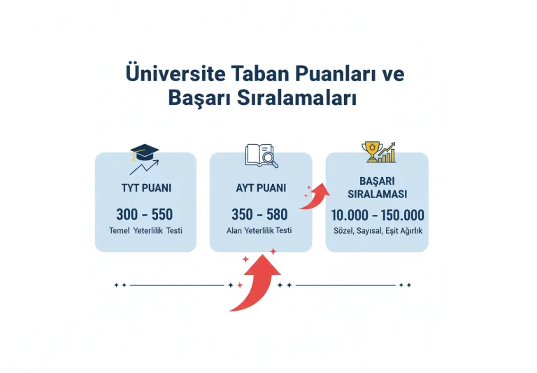 Üniversite Taban Puanları ve Başarı Sıralamaları