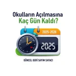 Okulların Açılmasına Kaç Gün Kaldı? Güncel Geri Sayım Sayacı