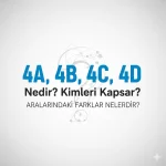 4A, 4B, 4C, 4D Nedir? Kimleri Kapsar? Aralarındaki Farklar Nelerdir?