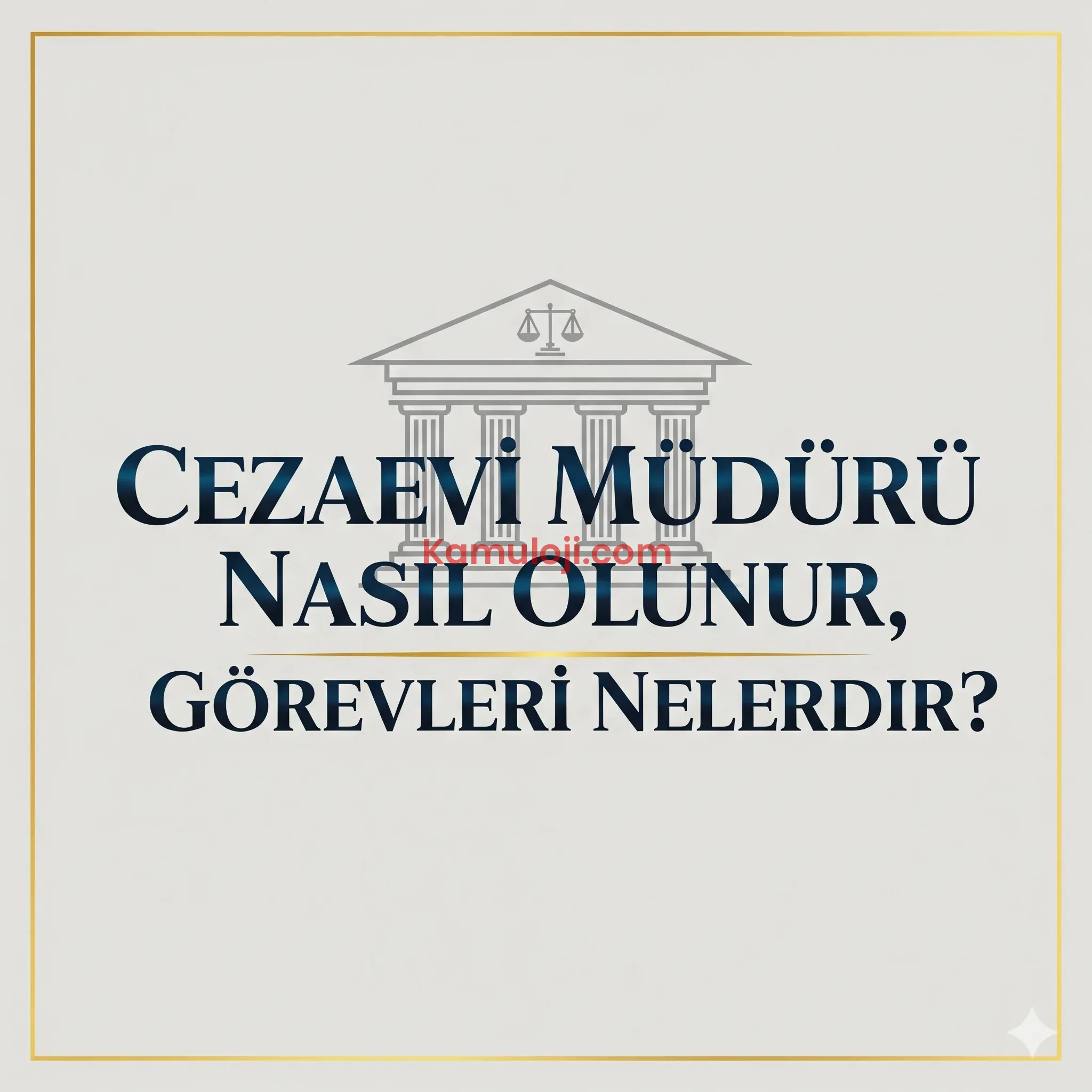 Cezaevi Müdürü Nasıl Olunur, Görevleri Nelerdir?