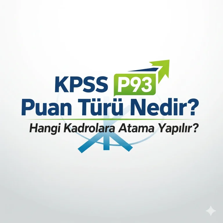 KPSS P93 Puan Türü Nedir? Hangi Kadrolara Atama Yapılır?