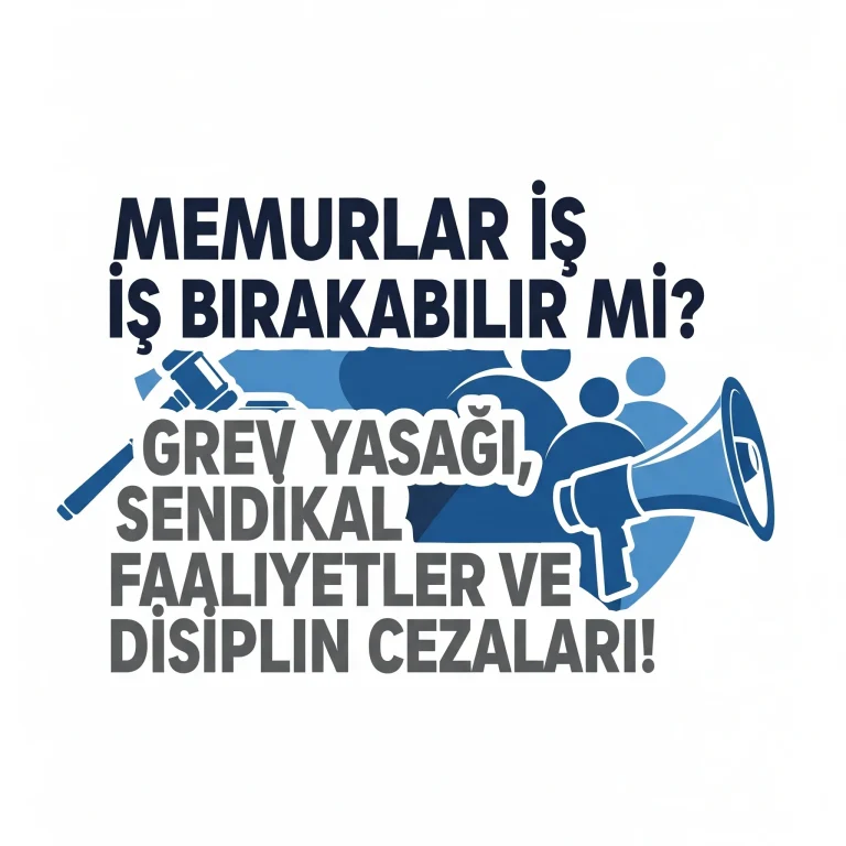 Memurlar İş Bırakabilir mi? Grev Yasağı, Sendikal Faaliyetler ve Disiplin Cezaları