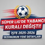 Süper Lig’de Yabancı Kuralı Değişti! İşte 2025-2026 Sezonunun Yeni Detayları